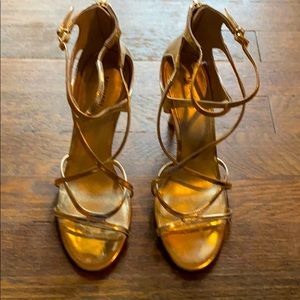Micheal Kors Gold Heels